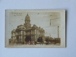 Muncie Indiana IN RPPC Real Photo Old Court House - Picture 1 of 2
