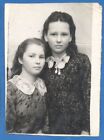 Portrait of two very beautiful girls 1948 Vintage photo