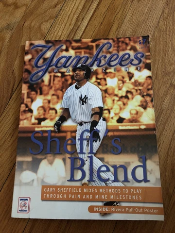 Gary Sheffield 2004 Yankees Magazine Game Mariano Rivera Pull Out Poster Cover