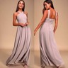 lulus air of romance taupe maxi dress