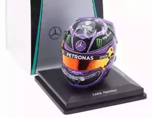 MODELLINO CASCO HELMET 1:5 SPARK AUTO F1 MERCEDES LEWIS HAMILTON TURKISH GP 2020 - Foto 1 di 11