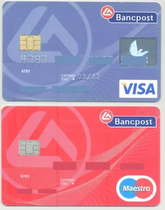 Romania bank card , Visa ; Maestro ( Expired ) - Picture 1 of 2