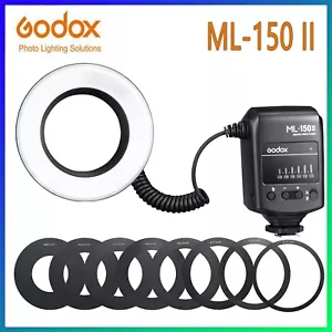 Godox ML-150II Macro LED Ring Flash Speedlite for Canon Nikon Sony Fuji Olympus - Picture 1 of 10