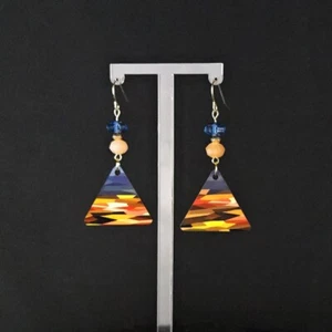MOSAIC MOUNTAIN (BLUE RIDGE PARKWAY INSPIRED) EARRINGS - Picture 1 of 5