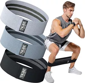 Fabric Resistance Bands Set - Workout Bands for Legs and Booty - Elastic Bands - Picture 1 of 7