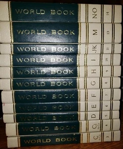 Vintage 1969 Lot The World Book Encyclopedia Letter HB Edition Book Hardback - Picture 1 of 2