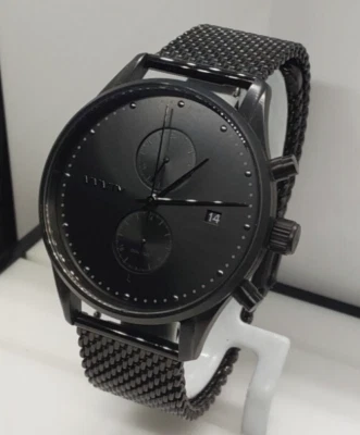 Reloj MVMT Voyage Negro Pizarra Malla Hombre Doble Hora 42 MM JP11 Foto 1 de 4