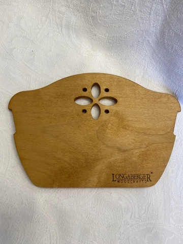 Longaberger Woodcrafts Bread Cracker Basket Wood Divider Single Divider Brown Cover