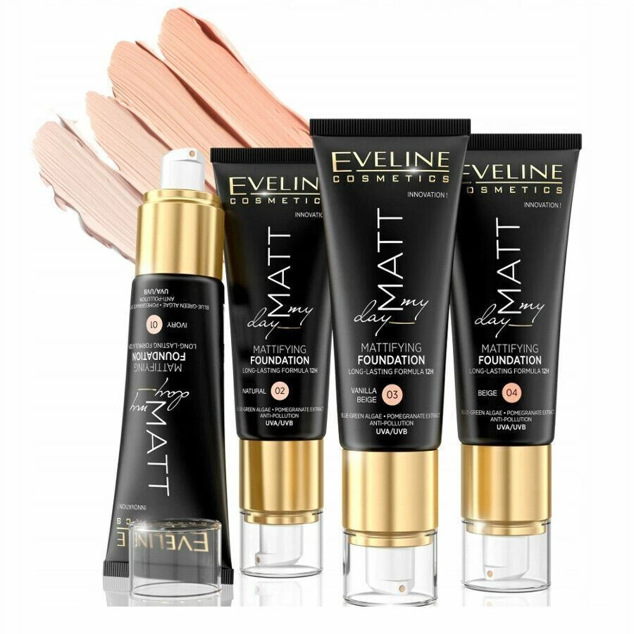 Eveline Matt My Day Mattifying Foundation 12h Long Lasting Formula 40ml - Image 1 of 3