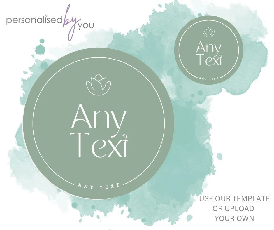 PERSONALISED BY YOU PERSONALISED CUSTOM ROUND PRINTED STICKERS CUSTOM LOGO LABELS FOR BUSINESS