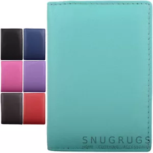 Ladies / Mens Leather RFID Travel / Holiday Credit Card / Travel Holder Wallet - Picture 1 of 22