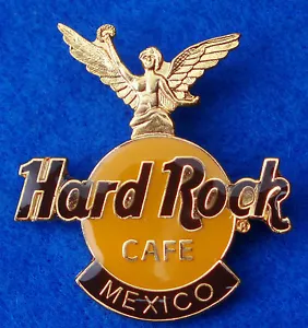 CIUDAD DE MÉXICO ÁNGEL DE LA INDEPENDENCIA ESTATUA DORADA LOGOTIPO OSCURO Hard Rock Café PIN - Imagen 1 de 1