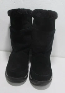Botas de invierno Sporto para mujer de cuero negro talla 6,5 impermeables  - Imagen 1 de 10