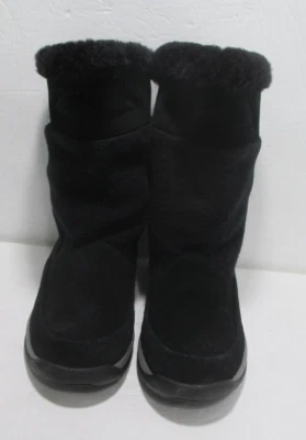Sporto Womens Black Leather Winter Boots Size 6.5 Waterproof  - Image 1 of 4