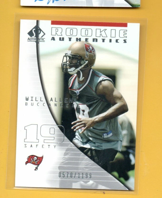 D27705 2004 SP Authentic #122 Will Allen BUCCANEERS ROOKIE #570/1199 - Image 1 of 1