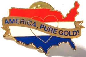 Love America, Pure Gold! Anstecknadel - Bild 1 von 2