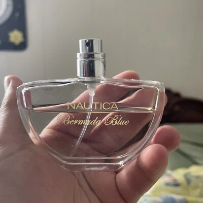 Nautica BERMUDA AZUL MUJER 1,7 oz 50 ml descontinuado raro ver línea de relleno sin tapa Foto 1 de 4