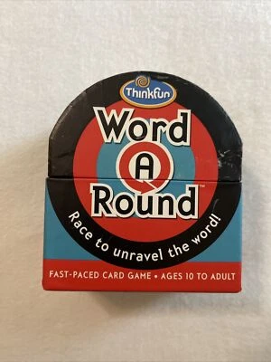 Word A Round ThinkFun - Race To Unravel The Word, Fast-Paced Card Game, Complete - Image 1 of 3
