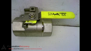 APOLLO 76-108-19 STAINLESS STEEL THREADED 2 WAY BALL VALVE 1-1/4 INCH, N #168402 - Picture 1 of 3
