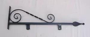 SIGN BRACKET WROUGHT IRON WALL MOUNTED - Picture 1 of 2