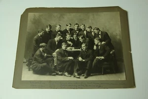 1907 Grande foto antica armadio Oberlin OH college classe università - Foto 1 di 10