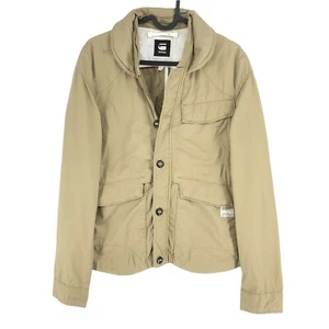 G-STAR RAW Light Brown Fleet Jacket Coat Size M - Picture 1 of 10