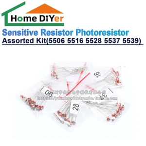 50 Stück 5 Werte empfindlicher Widerstand Fotowiderstand sortiert Kit - Picture 1 of 3