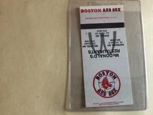 1990 BOSTON RED SOX MCDONALD'S MATCHBOOK COVER SPIELPLAN B101894 - Bild 1 von 2