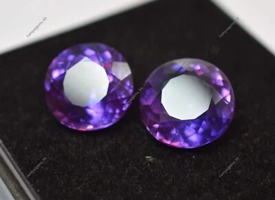 10 Ct Extremely Rare Natural Purple Tanzanite Round Cut Certified Loose Gemstone - Image 1 of 4