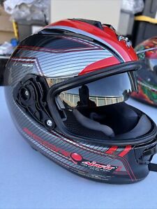 Scorpion EXO-T510 Full Face Street Motorcycle Helmet, Black/Red, SMALL