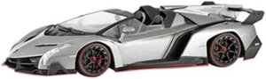 Lamborghini Veneno Roadster, grey w/ red accent stripes From Japan New - Picture 1 of 5