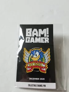 BAM BOX GAMER EXCLUSIVE SONIC THE HEDGEHOG LIMITED RELEASE SONIC ENAMEL PIN - Picture 1 of 2