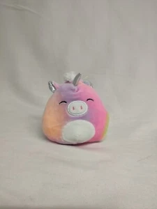 Squishmallows Phoenix The Unicorn Clip 3.5 Inch Keyring squishmallow - Picture 1 of 4