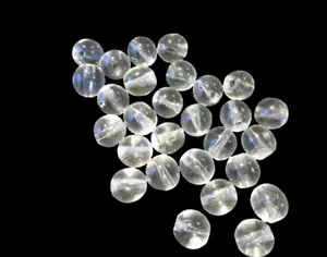 ROCK Crystal VINTAGE Beads - BALLS OLD Stock - Picture 1 of 5