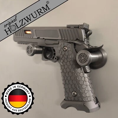 HOLZWURM Kurzwaffen Halter - Halterung mit Magnet für den Waffenschrank