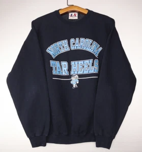 VINTAGE UNC Tar Heels Sweater Mens Large 90's Logo Athletic Heavyweight - Picture 1 of 17
