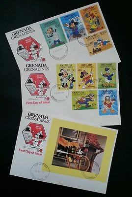 Grenada Cartoon Occupation Career Job Uniform 1979 Animation (FDC) Rare - Image 1 of 4