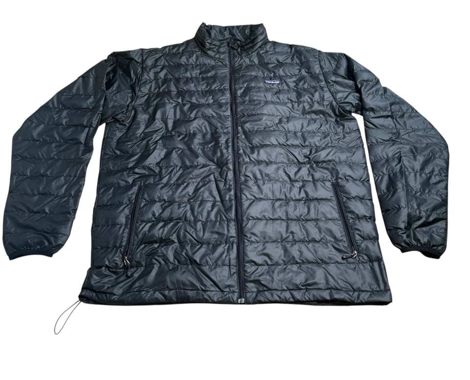 Suéter masculino Patagonia com zíper completo preto tamanho XXL STY84673 - Imagem 1 de 4