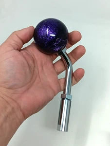 Purple metal flake Ball Swirl semi truck shift knob kenworth peterbilt. 1/2 - 13 - Picture 1 of 3