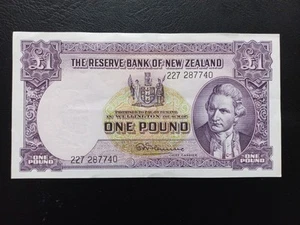 New Zealand 1 Pound, 1956-1967,  (P-159d) #227 287740 - Picture 1 of 19