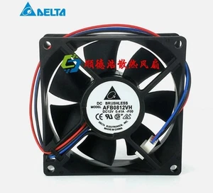DELTA AFB0812VH-FOO 8025 12V 0.41A three-wire speed fan - Picture 1 of 3
