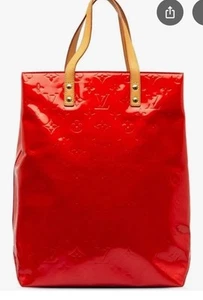 Louis Vuitton Reade Red Patent Tote Bag - Picture 1 of 10