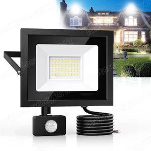 Foco de inundación LED con detector de movimiento luz exterior faro lámpara de jardín - Imagen 1 de 18