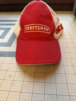 Boné Craftsman Ace Hardware malha caminhoneiro Snapback ferramentas masculino vermelho branco - Imagem 1 de 4