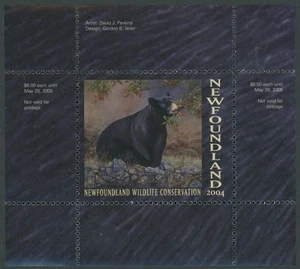 2004 CANADA-NEWFOUNDLAND & LABRADOR. CONSERVATION, BLACK BEAR, VD.#NLW11 - Picture 1 of 3