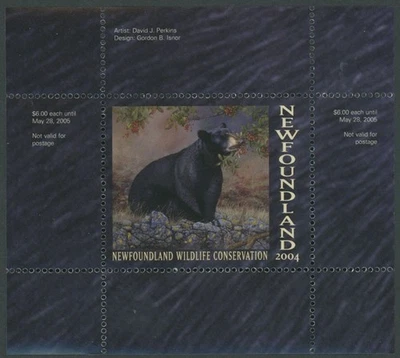 2004 CANADA-NEWFOUNDLAND & LABRADOR. CONSERVATION, BLACK BEAR, VD.#NLW11 - Image 1 of 3