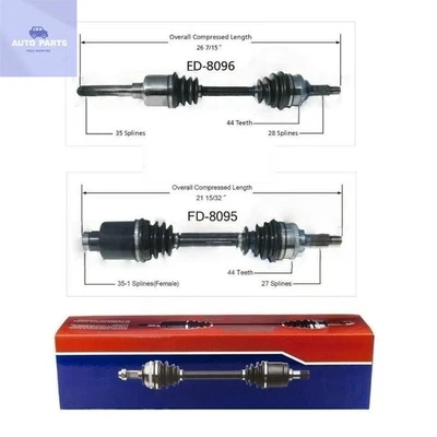 Front CV Axle Shafts Set For Mazda Tribute Ford Escape Mercury Mariner 2001-2008 Foto 1 de 4