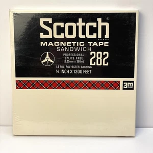 New In Box Scotch 282 Recording Tape Sandwich 7" Reel - 1200 Feet - Picture 1 of 5