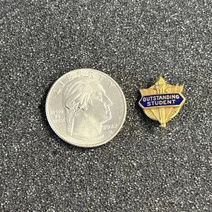 Outstanding Student Award School Education Pin Pinback #45457 - Picture 1 of 2