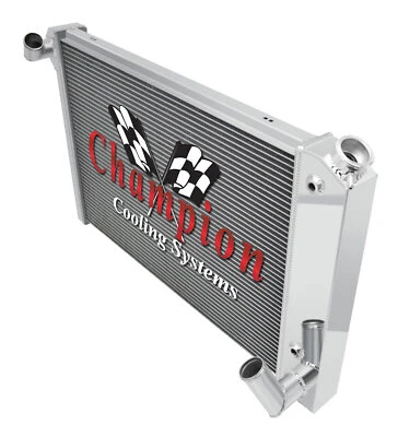 Radiador KR Champion de aluminio de 2 filas para Chevrolet Corvette 1969 70 71 72 Foto 1 de 4